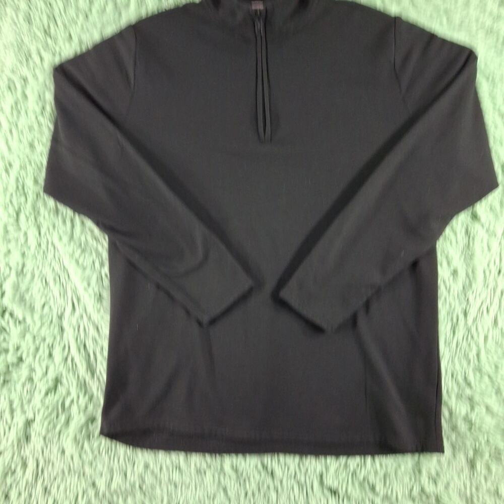 Weatherproof Xl Quarter Zip Black Mens Pullover
